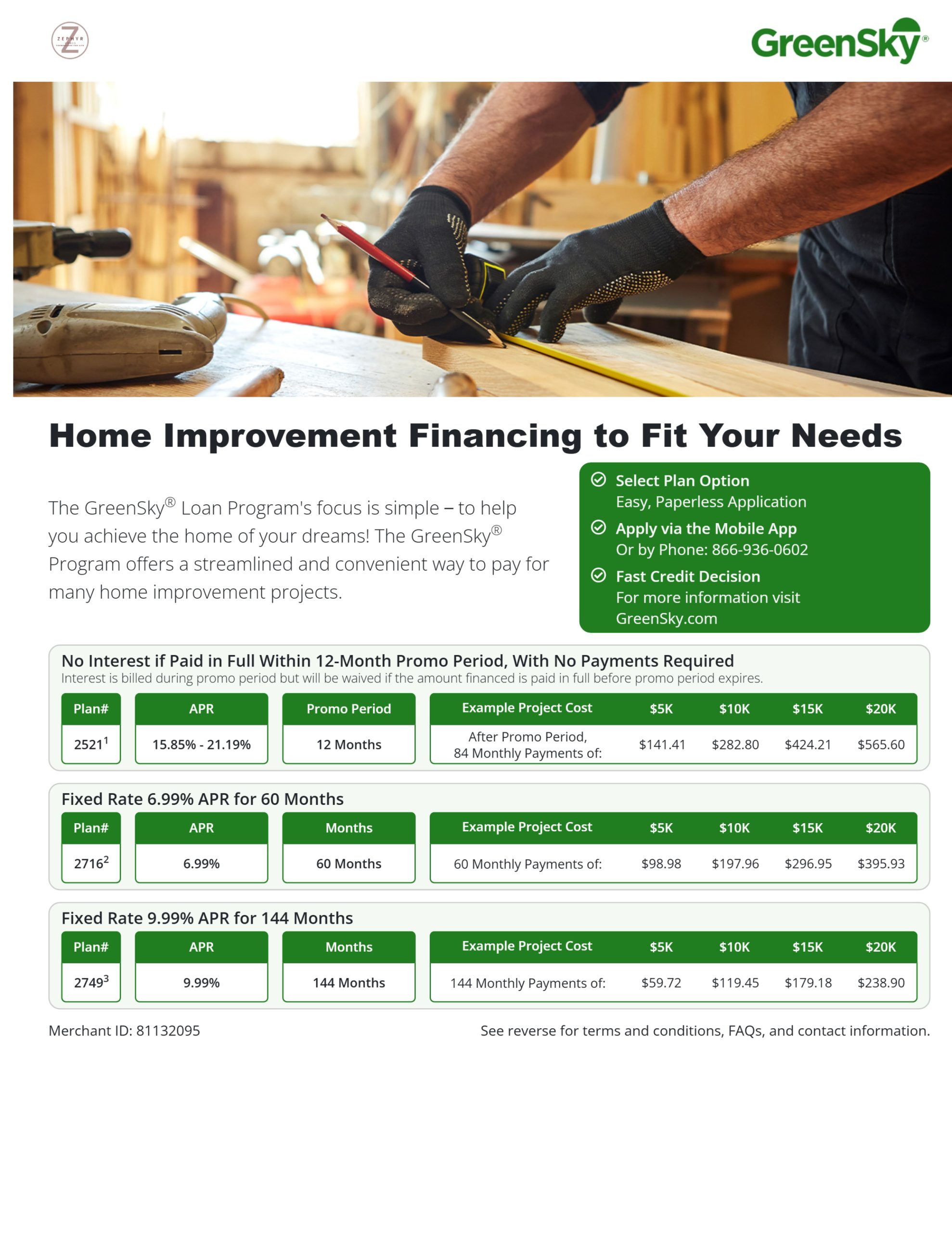 Zepher Financing Flyer 1